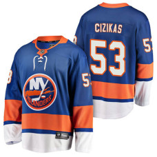 New York Islanders #53 Breakaway Player Casey Cizikas Jersey Royal