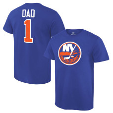 New York Islanders Royal Number One Dad T-Shirt