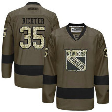 New York Rangers Mike Richter #35 Green Camo Player Jersey