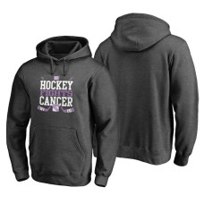 New York Rangers Ash Hockey Fights Cancer Cross Check Hoodie