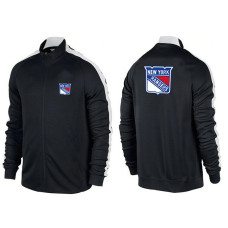 New York Rangers Black Full-Zip One Color Team Hoodie