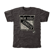 New York Rangers Black Rink Warrior Tri-Blend T-Shirt