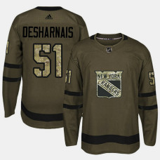 New York Rangers #51 Camo Salute To Service David Desharnais Jersey