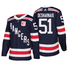 New York Rangers #51 David Desharnais Navy Authentic 2018 Winter Classic Jersey