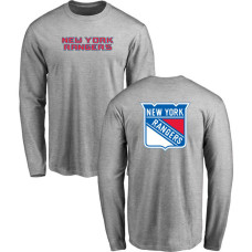 New York Rangers Gray Team Mark Long Sleeve T-shirt