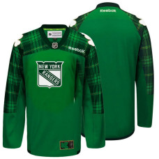 New York Rangers Green St. Patrick Day Blank Jersey