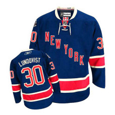 New York Rangers Henrik Lundqvist #30 Navy Blue Alternate Jersey