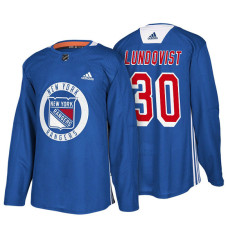 New York Rangers #30 Royal New Season Practice Henrik Lundqvist Jersey