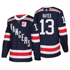 New York Rangers #13 Kevin Hayes Navy Authentic 2018 Winter Classic Jersey