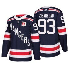 New York Rangers #93 Mika Zibanejad Navy Authentic 2018 Winter Classic Jersey