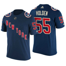 New York Rangers #55 Nick Holden Navy Adidas Player Jersey Style T-shirt