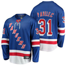 New York Rangers #31 Breakaway Player Ondrej Pavelec Jersey Royal