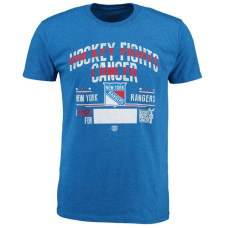 New York Rangers Royal Hockey Fights Cancer Old Time Throwback T-shirt