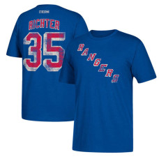 New York Rangers Royal Mike Richter #35 CCM Retired Player Vintage T-shirt