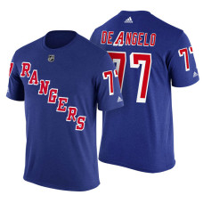 New York Rangers #77 Tony DeAngelo Royal Adidas Player Jersey Style T-shirt