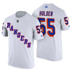 New York Rangers #55 Nick Holden White Adidas Player Jersey Style T-shirt