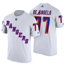 New York Rangers #77 Tony DeAngelo White Adidas Player Jersey Style T-shirt