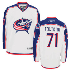 Columbus Blue Jackets Nick Foligno #71 White Away Authentic Jersey