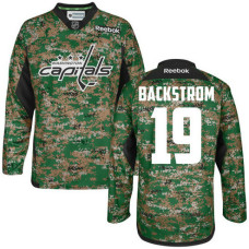 Capitals #19 Nicklas Backstrom Camo Veterans Day Premier Jersey