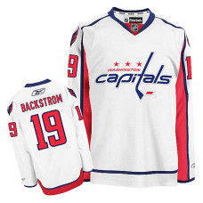 Women's Washington Capitals Nicklas Backstrom #19 White Away Jersey