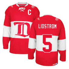 Detroit Red Wings Nicklas Lidstrom #5 Red Winter Classic Jersey