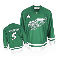 Detroit Red Wings Nicklas Lidstrom #5 Green St. Patrick's Day Jersey