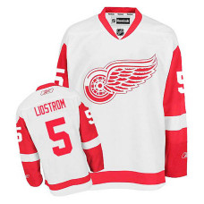 Detroit Red Wings Nicklas Lidstrom #5 White Away Jersey