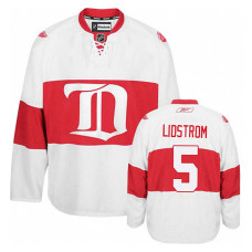 Detroit Red Wings Nicklas Lidstrom #5 White Alternate Jersey