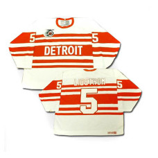 Detroit Red Wings Nicklas Lidstrom #5 White Throwback Jersey