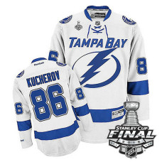 Tampa Bay Lightning Nikita Kucherov #86 White 2016 Stanley Cup Away Finals Jersey