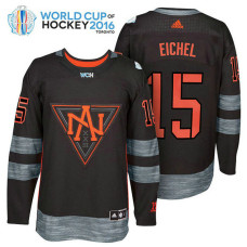 Ice Hockey Jack Eichel #15 Black 2016 World Cup Premier Player Jersey