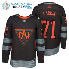 Ice Hockey Dylan Larkin #71 Black 2016 World Cup Premier Player Jersey