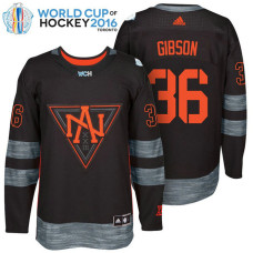 North America Team #36 John Gibson 2016 World Cup of Hockey Black Jersey