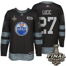 Edmonton Oilers #27 Milan Lucic Black 2017 Stanley Cup Final 100th Classic Limited Fashion Jersey