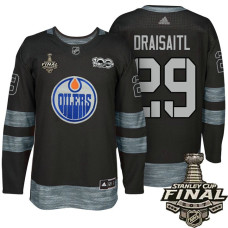 Edmonton Oilers #29 Leon Draisaitl Black 2017 Stanley Cup Final 100th Classic Limited Fashion Jersey