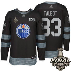 Edmonton Oilers #33 Cam Talbot Black 2017 Stanley Cup Final 100th Classic Limited Fashion Jersey