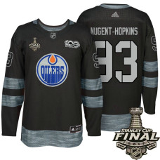 Edmonton Oilers #93 Ryan Nugent-Hopkins Black 2017 Stanley Cup Final 100th Classic Limited Fashion Jersey