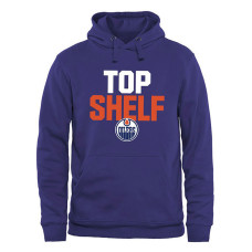 Edmonton Oilers Royal Core Logo Pullover Hoodie