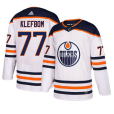 Edmonton Oilers #77 Oscar Klefbom White Away Jersey