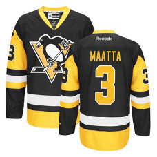 Pittsburgh Penguins Olli Maatta #3 Black/Gold Alternate Jersey