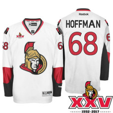 Ottawa Senators #68 Mike Hoffman White 1992-2017 25th Anniversary Premier Jersey