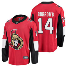 Ottawa Senators #14 Breakaway Player Alexandre Burrows Jersey Red