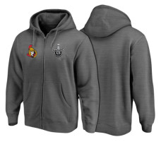 Ottawa Senators Black 2017 Stanley Cup Playoff Full-Zip Pullover Hoodie