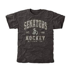 Ottawa Senators Black Camo Stack Tri-Blend T-Shirt