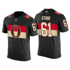 Ottawa Senators Black Mark Stone #61 2018 Adidas New Season Shirsey T-shirt