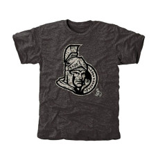 Ottawa Senators Black Rink Warrior Tri-Blend T-Shirt