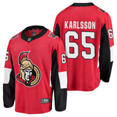 Ottawa Senators #65 Breakaway Player Erik Karlsson Jersey Red