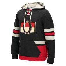 Ottawa Senators Black Fleece Lace Pullover Hoodie