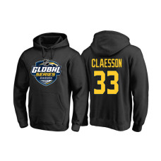 Ottawa Senators #33 Fredrik Claesson Black 2017 Global Series Pullover Hoodie