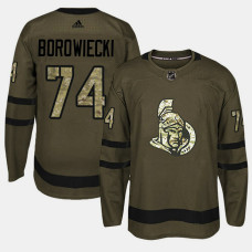 Ottawa Senators #74 Camo Salute To Service Mark Borowiecki Jersey